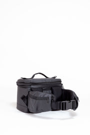 Wayks Cube Compact Camera Cooler Bag Sleek Black Back Angled#colour_sleek-black