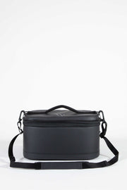 Wayks Cube Camera Cooler Bag Sleek Black Front with strap#colour_sleek-black
