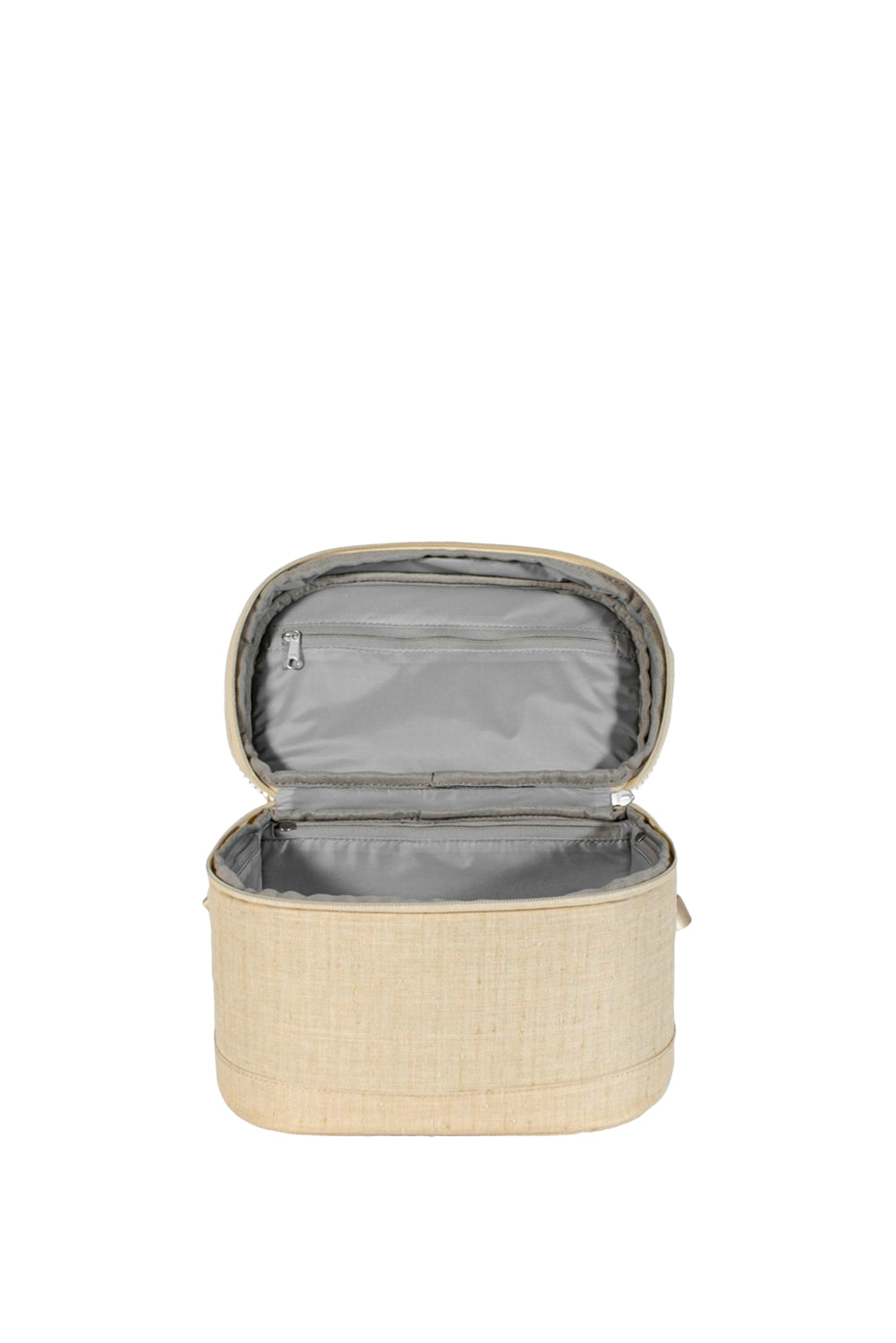 Wayks Cube Compact Camera Cooler Bag Sand Front Open#colour_sand