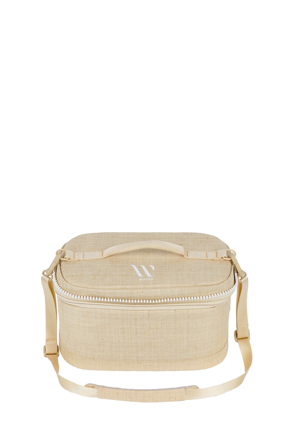 Wayks Cube Camera Cooler Bag Sand Front Closed#colour_sand