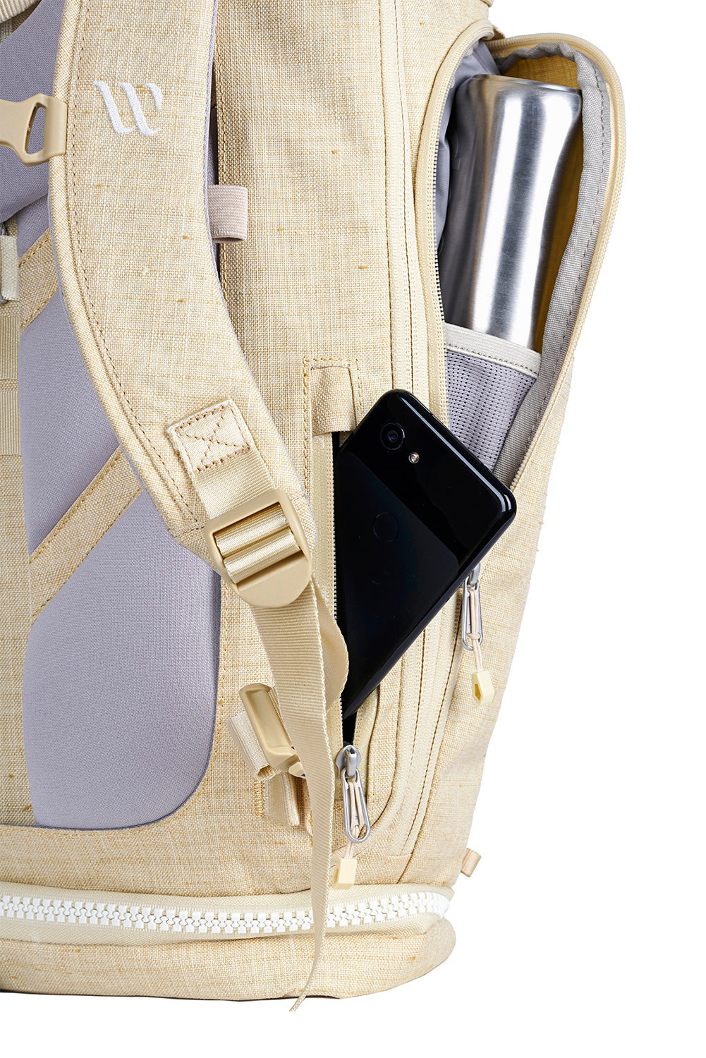 WayksOne Day Pack Original Sand Bottle Pocket#colour_sand