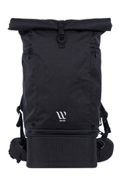 WayksOne Travel Backpack Original Black Front#colour_black