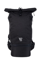 WayksOne Travel Backpack Compact black Front#colour_black