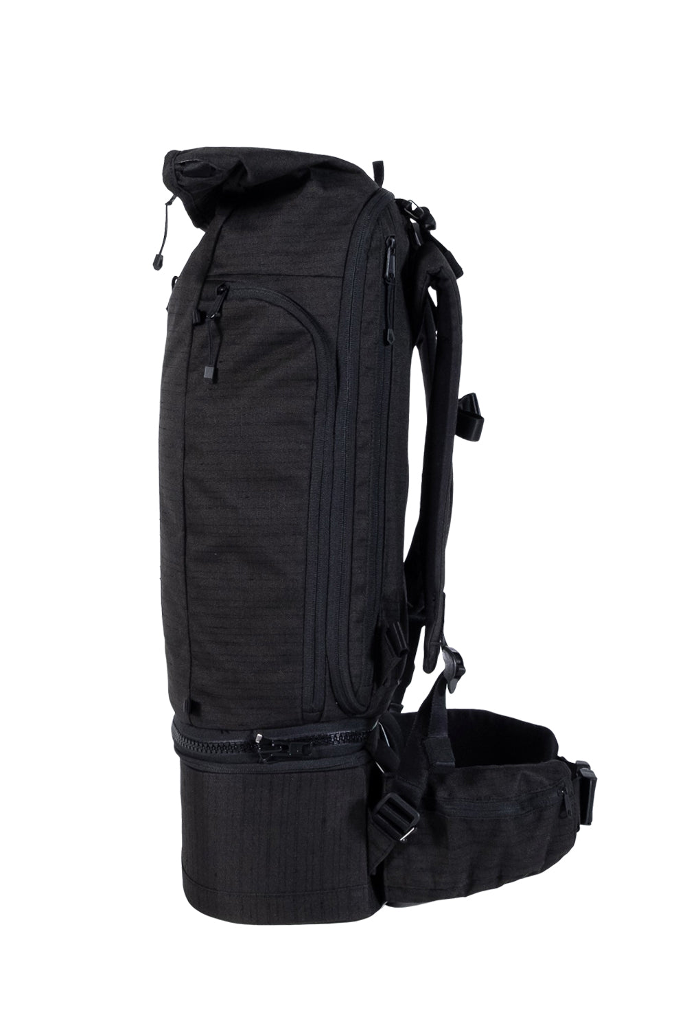 WayksOne Travel Backpack Compact black Side#colour_black