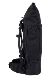 WayksOne Travel Backpack Compact black Top Filled Side#colour_black