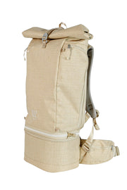 WayksOne Travel Backpack Compact Sand Angled#colour_sand