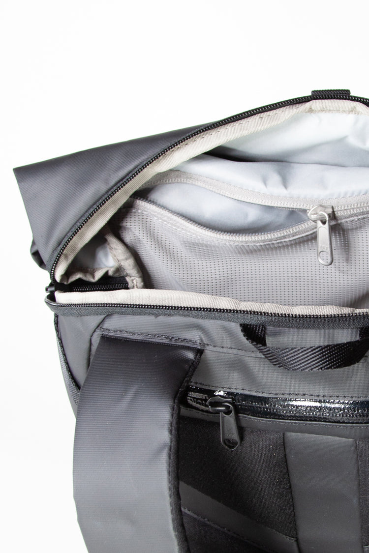 Wayks Day Pack Mini sleek black Inside Front Pocket#colour_sleek-black