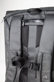 Wayks Day Pack Mini sleek black Back Pocket#colour_sleek-black