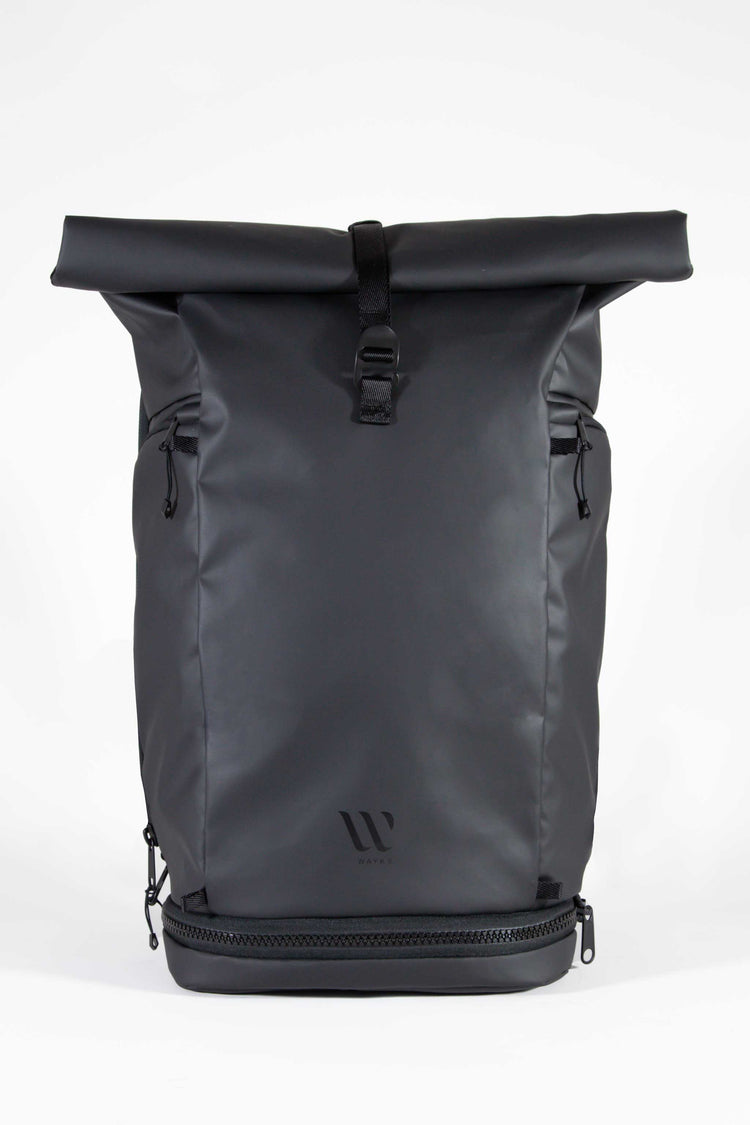 WayksOne Day Pack Original Sleek Black Front#colour_sleek-black