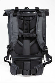 WayksOne Travel Backpack Original Sleek Black Back#colour_sleek-black
