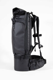 WayksOne Travel Backpack Original Sleek Black Left#colour_sleek-black