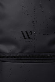 WayksOne Travel Backpack Compact Sleek Black Water Repellency#colour_sleek-black