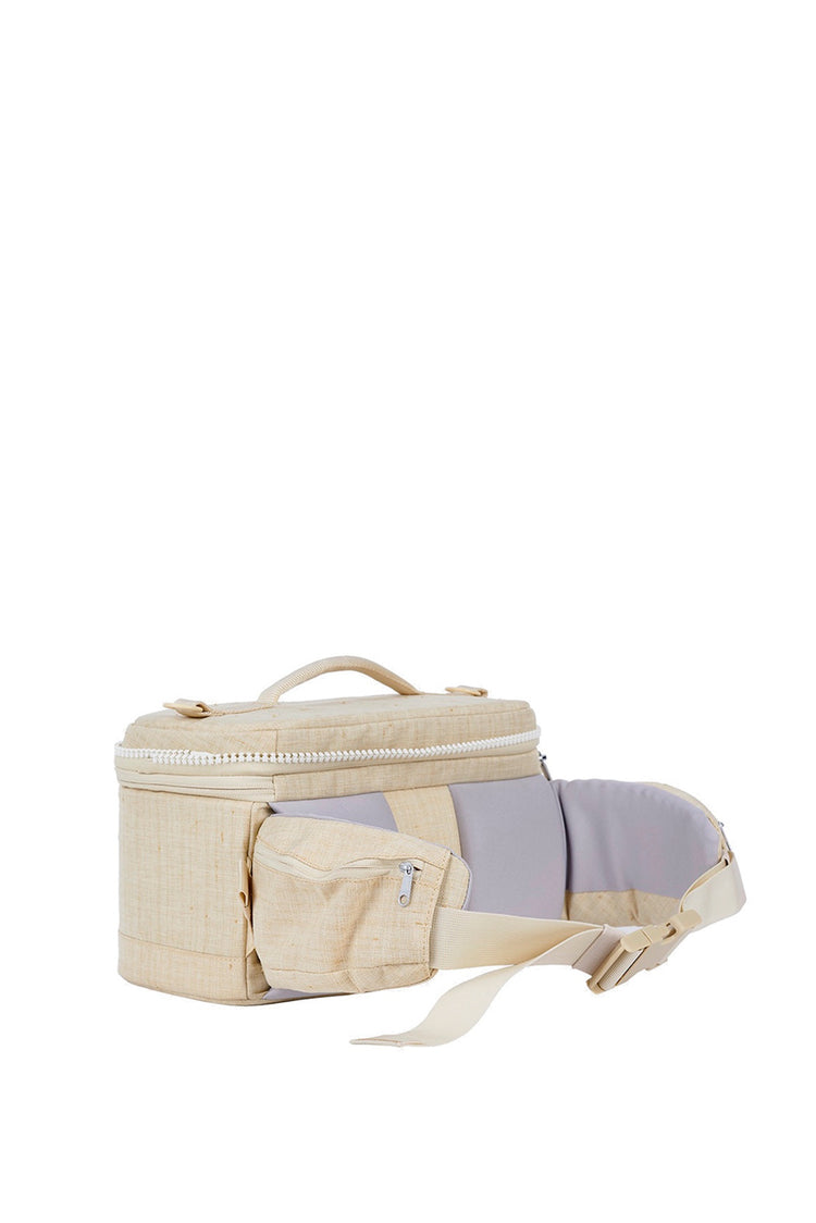 Wayks Cube Camera Cooler Bag Sand Back Angled#colour_sand
