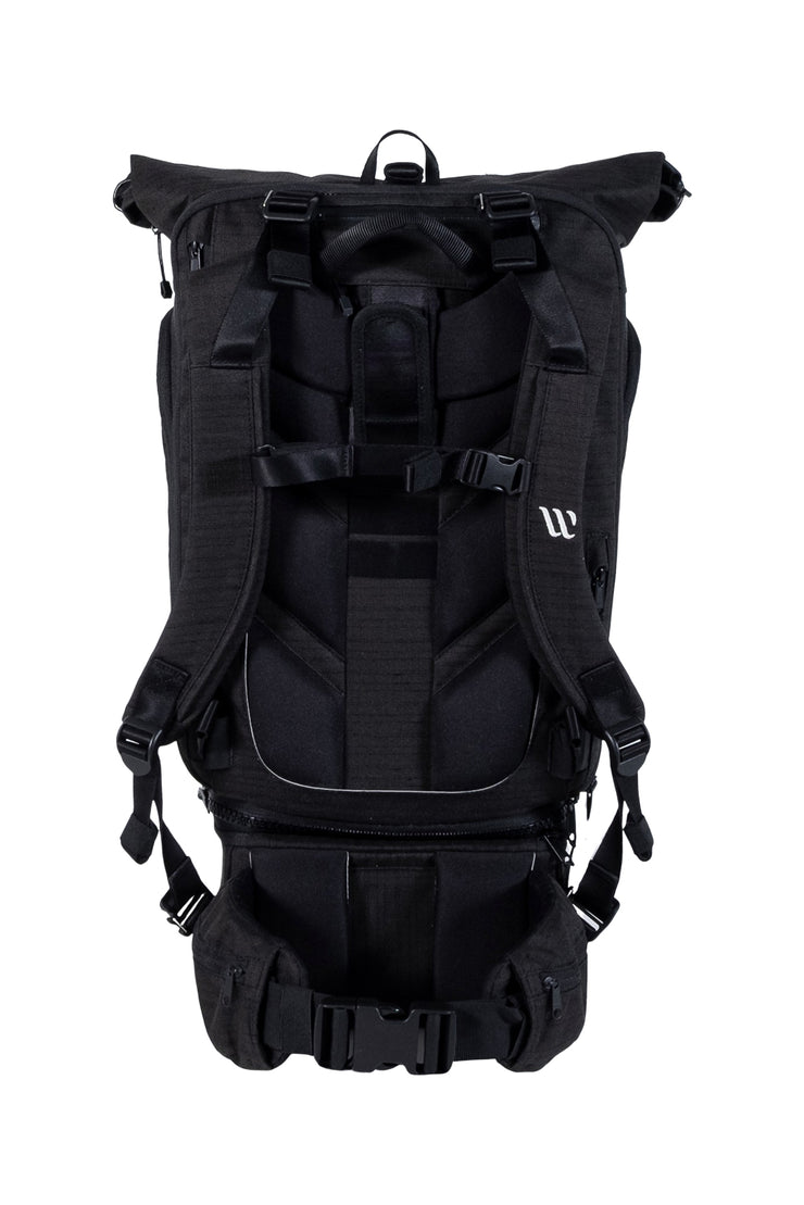 WayksOne Travel Backpack Compact black Back