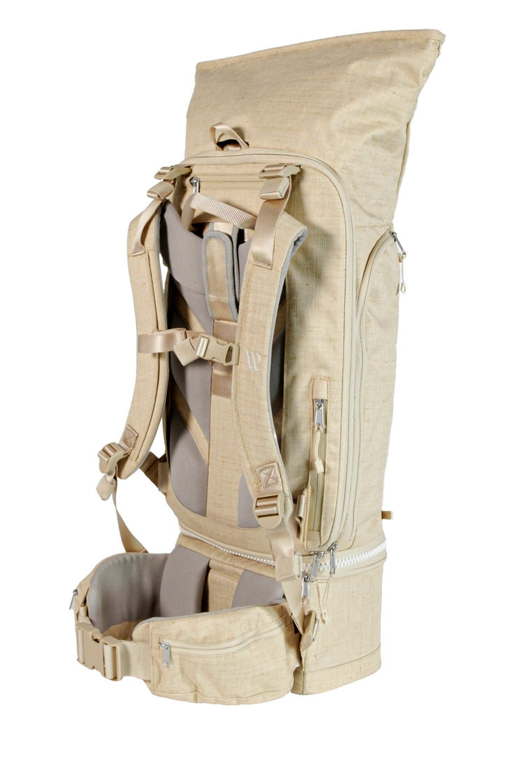WayksOne Travel Backpack Compact Sand Back