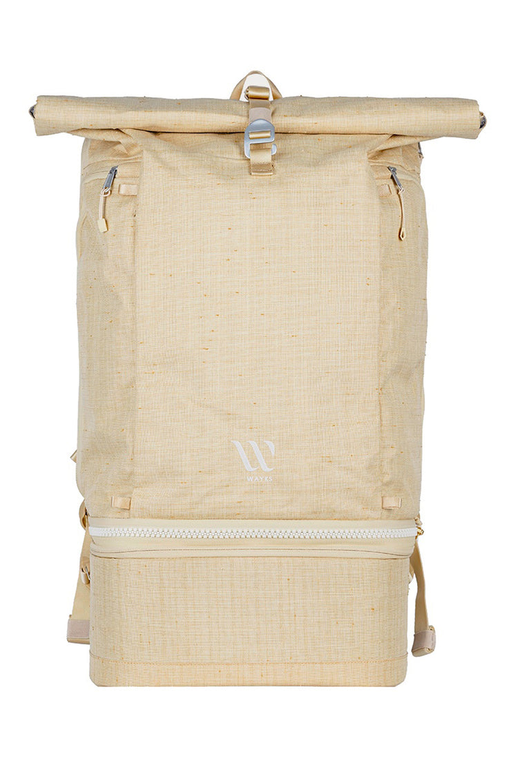 WayksOne Travel Backpack Original Sand Front